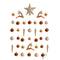 40ct. Gold Shatterproof Lux Christmas Ornament Set
